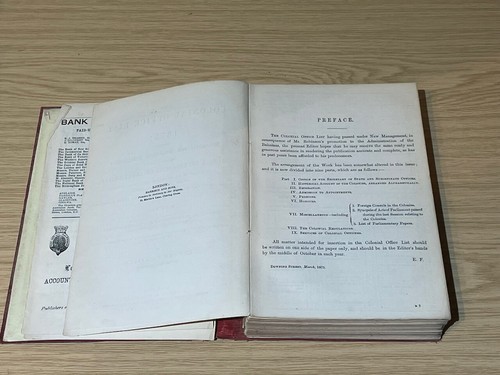 The Colonial List 1875 by Edward Fairfield Foreign Office Harrison Son Catalogue - Picture 7 of 12