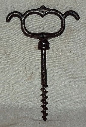 VINTAGE ENGLISH VICTORIAN FOUR FINGERS PULL CORKSCREW WINE BOTTLE OPENER RARE