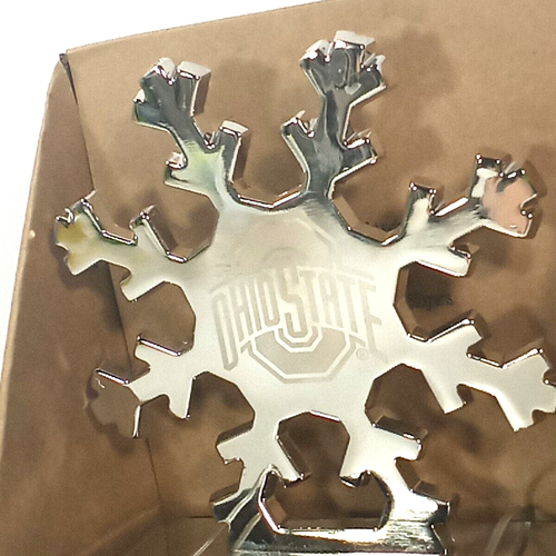 Ohio State Buckeyes Weihnachten Strumpf Halter Schneeflocke The Memory Company - Bild 2 von 5