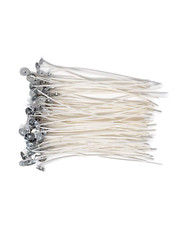 80 Pcs Cotton Candle Wicks, 7" Pre-Waxed, Metal Base - FREE SHIPPING