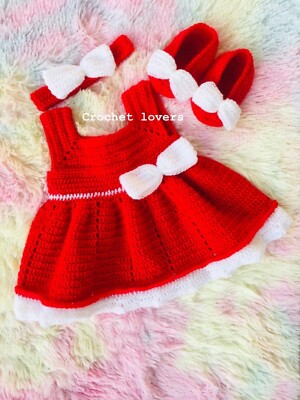 slim fit dress slacks Girl Christmas Dress Baby Girl Day Red Square Neck Bow Princess Dress main image 1