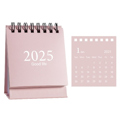 2025 Mini Desk Calendar Small Desktop Standing Flip Monthly Calendar Decorative - Picture 4 of 18