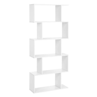 VASAGLE Wooden Bookcase Display Shelf and Room Divider Freestanding Decorativ...