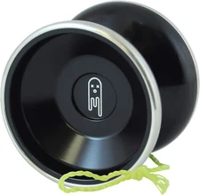Black Bimetal Yo-yo With Dual Bearings For Responsive And Unresponsive Play