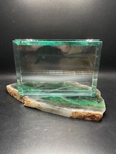Glass Block Photo Frame Bevel Thick/Heavy 4x6...
