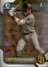 2022 BOWMAN DRAFT CHROME 1ST SAN DIEGO PADRES - LAMAR KING JR #BDC-143