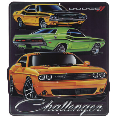 Dodge Challenger Metal Sign RT Man Cave Garage Mancave Barn