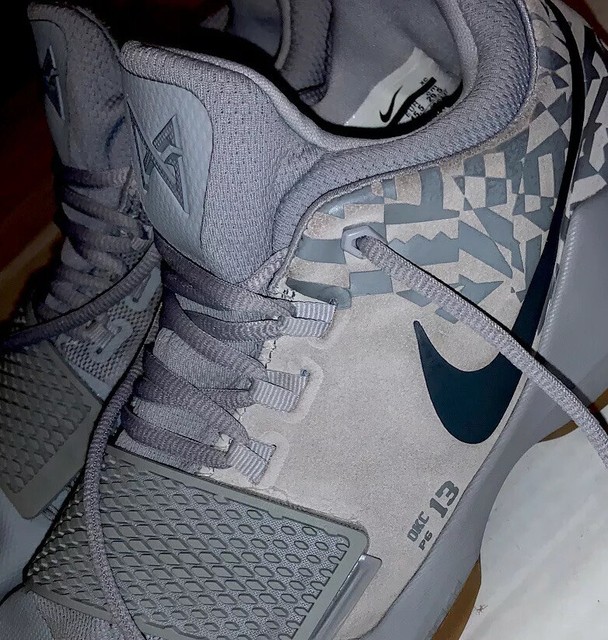 Nike Zoom Paul OKC PG13 Grey Thunder Basketball Shoe Size 11.5