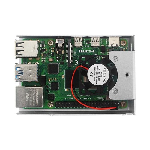 Metal Case for Raspberry Pi 4 Model B Cooling Fan Heat Dissipation Cooler Box - Afbeelding 6 van 13