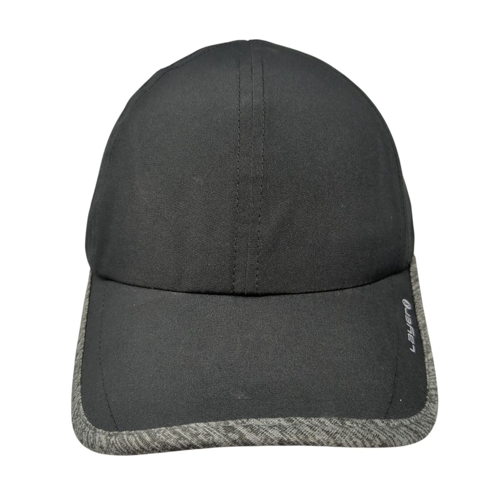 Layer 8 Strapback Hat Black One Size Adjustable G… - image 1
