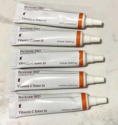 5x ~ Perricone MD - Vitamin C Ester 15 - 0.34 oz tubes, 10 ml, NWOB