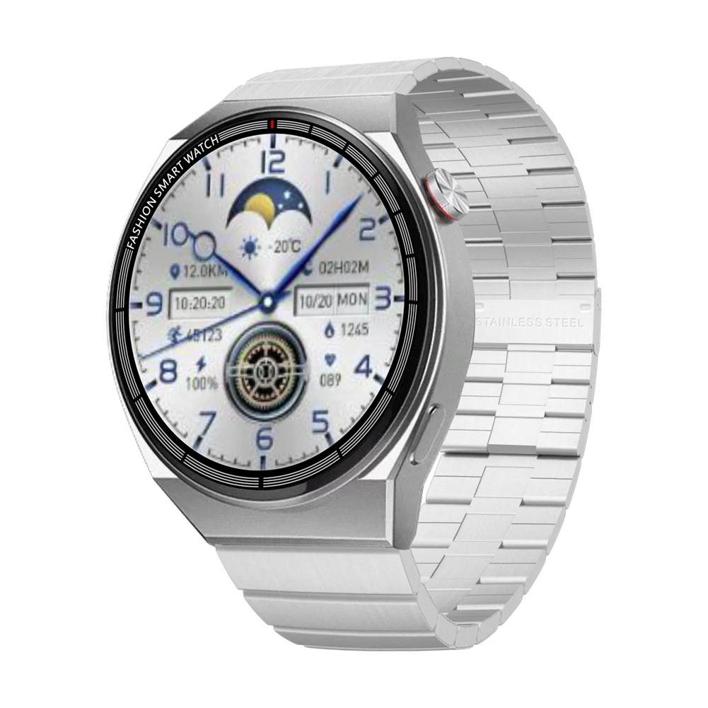 Analogue watch with pedometer top
