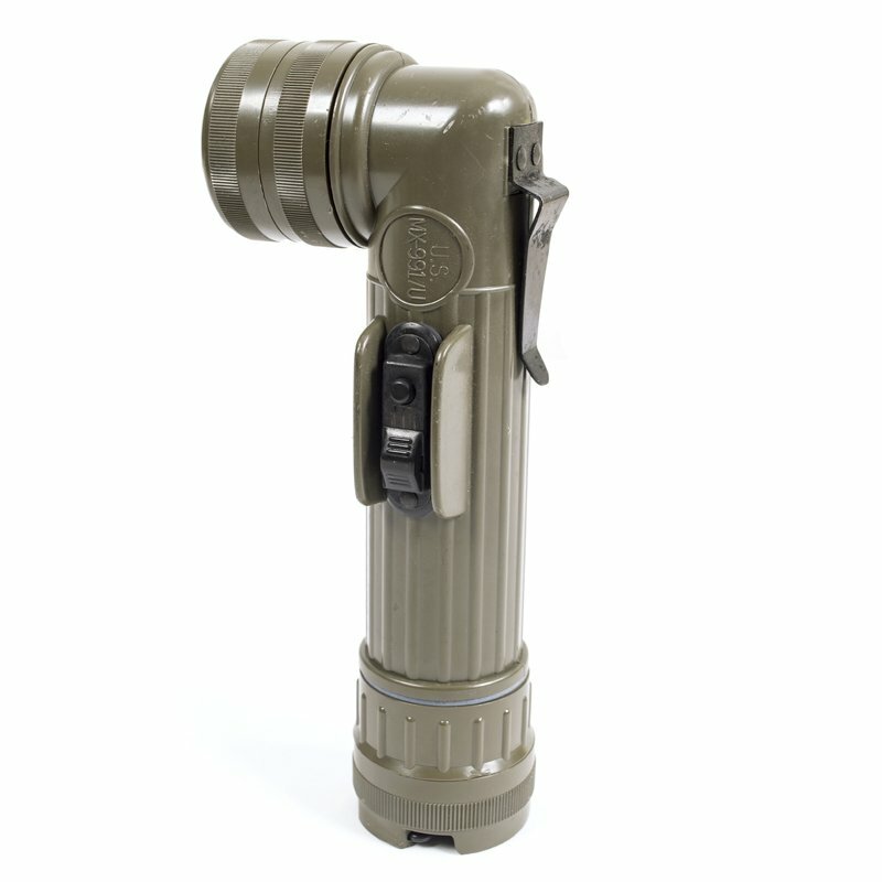 Lampe Torche Militaire Fulton MX-991/U - USGI - Angulaire - Fabriquée Aux USA