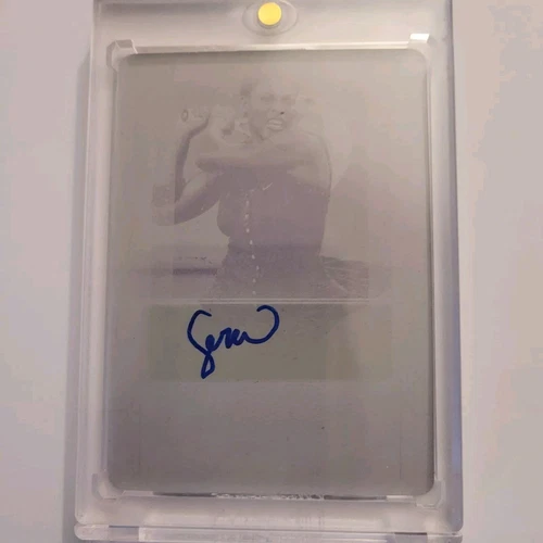 serena Williams signed/auto'd 2017 Leaf Signature printing plate  Auto 1/1
