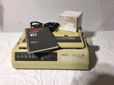 vintage Okidata GE5253P Microline 320 9 Pin Impact Dot Matrix Printer Parallel