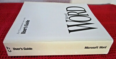 Microsoft WORD Version 6.0 User' Guide, Paperback, 1993 | eBay