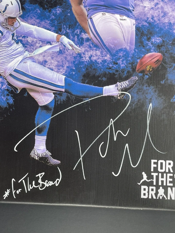 Pat McAfee Signed Autographed 16x20 Canvas Indianapolis Colts Psa/Dna Coa FTB - Image 2 of 4