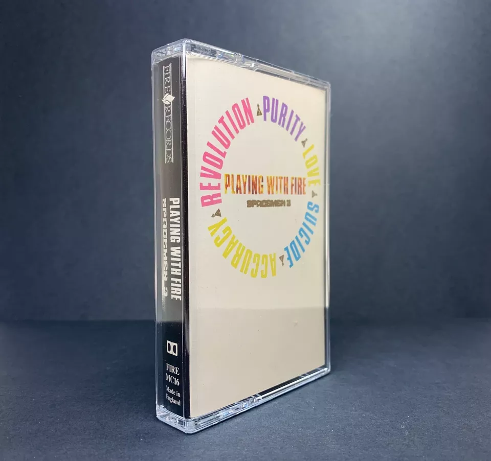 Spacemen 3 PLAYING WITH FIRE Cassette FIREMC16**UK 1ST ISSUE 1988** EX/NEAR MINT - Image 2 of 4