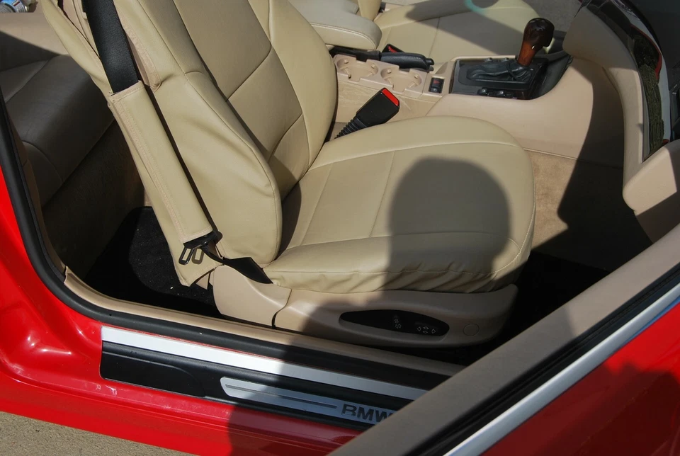 BMW 325CI CONVERTIBLE 2000-2005 VINILO PERSONALIZADO 2 FUNDAS ASIENTO DELANTERO 13 COLORES Foto 2 de 4