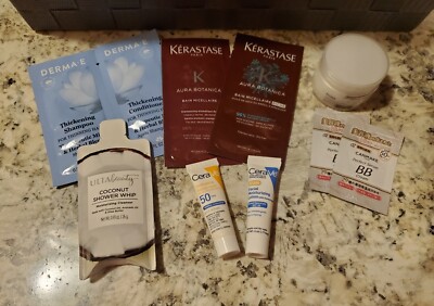 Skin Care Sample Lot 10 Piece | Derma E Kerastase Nature Lab Cerave Ulta Beauty