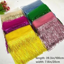 Mesh Sequin Tassel Trim Fringe Costume Decoration Sew DIY Material costume Multi