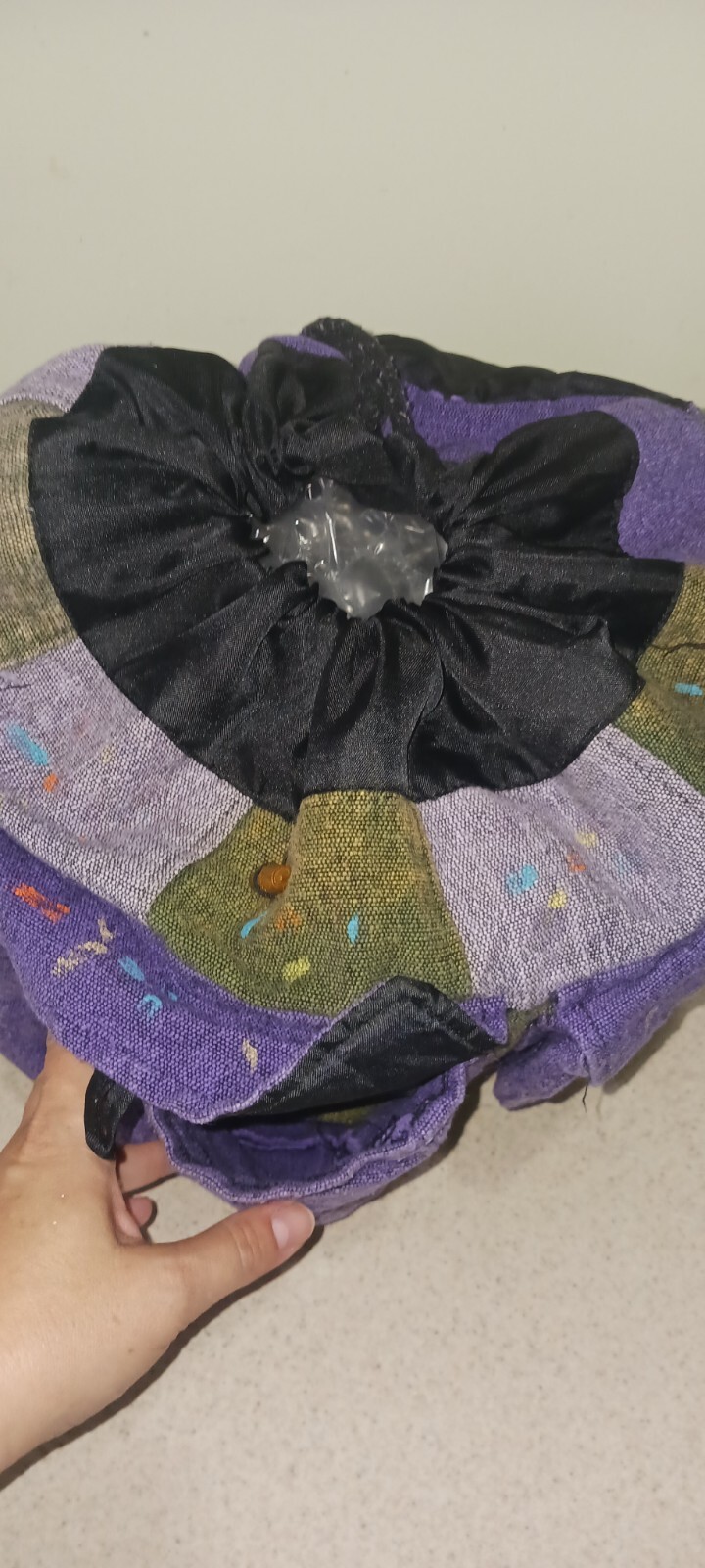 Purple Patchwork Boho Rucksack Backpack Handmade … - image 3