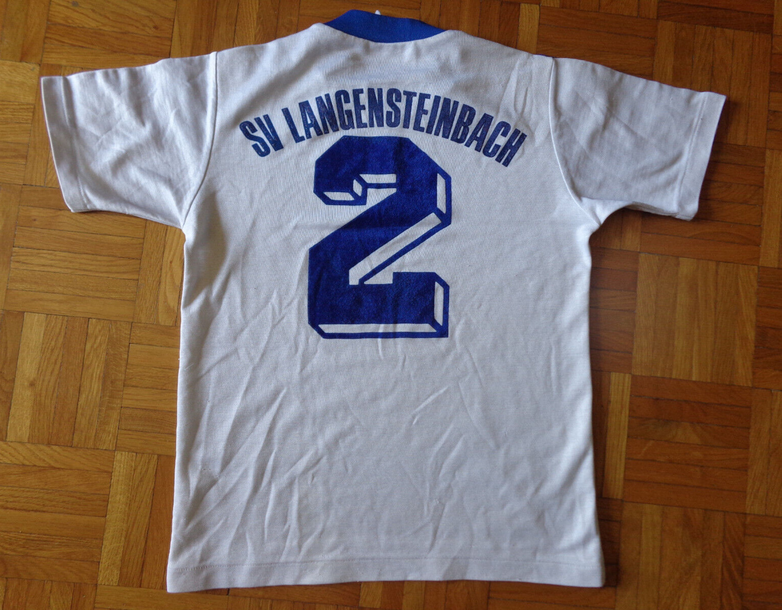 SV LANGENSTEINBACH #2 ADIDAS VINTAGE JERSEY Made in West Germany YOUTH SIZE