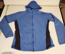 Nike Hoodie Women's XL Blue Full Zip Training Long Sleeve Dri Fit Jacket