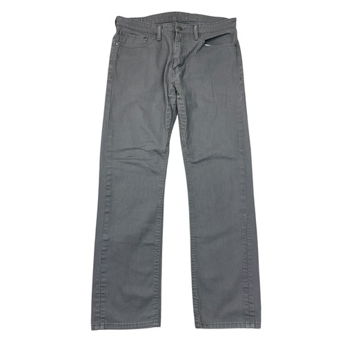 Levis 505 Denim Jeans Regular Straight Fit Medium Wash Grau Herren W36 L30