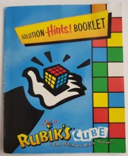 Rubik's Cube Solution Hints Booklet 1995 Oddzon 4" X 3"  24 pages