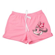 Minnie Mouse Classic Pink Print Junior's Shorts Pink