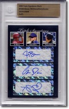 JAY BRUCE * Chris Davis Travis Snider Autograph Rookie Auto BGS #/5