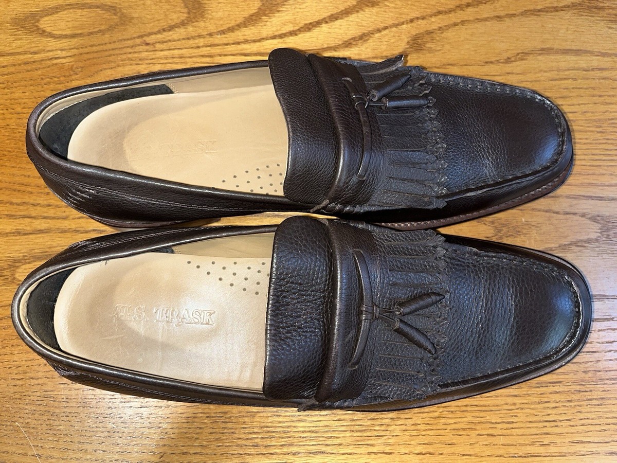 H.S. Trask Mens 8 Choteau Brown Leather Casual Lifestyle Moc Toe Penny Loafer H.S. Trask Leather Loafers for Men | Mercari main image 3