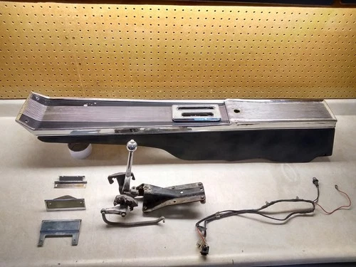 VTG OEM Pontiac GTO Black Center Console & Shifter, 1964 1965, Automatic, USA!!