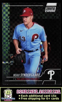 2022 Stadium Club Chrome X-Fractor #11 Noah Syndergaard Philadelphia Phillies