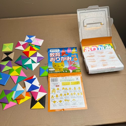 DAISO Japan Educational Origami Paper 15x15cm 24 Colors Open Pack 