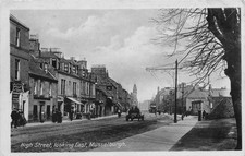 High Street Looking East Musselburgh Auto Straßenbahn Wilson Stationer um 1916 (H806)