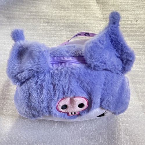 Sanrio Kuromi Crossbody Soft Silicone Purple Purse For Kids New - Picture 8 of 9