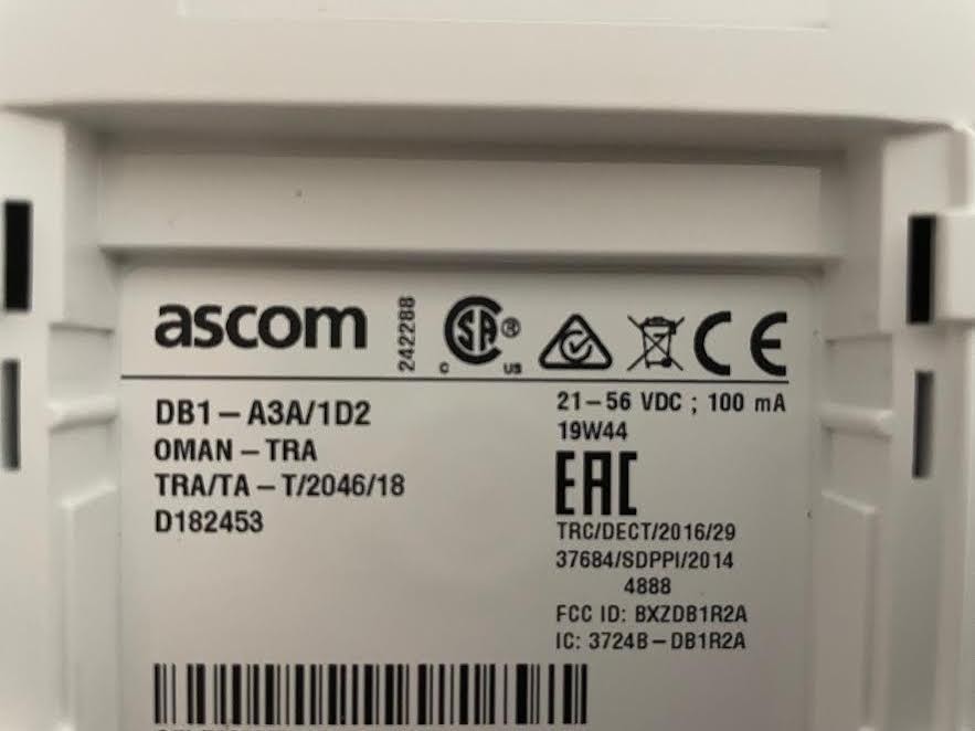 Borne Ascom DB1-A3A TDM-DECT avec antenne intégrée pour réseau pro - 2