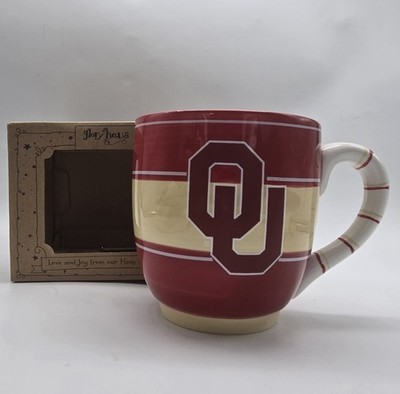 Glory Haus Oklahoma University Soup Coffee Mug  16 Oz  Boomer Sooner