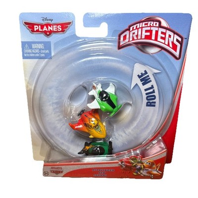 Disney Planes Micro Drifters Set Riplinger Zed Ishani Mattel Pixar Diecast New