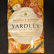 Yardley London Oatmeal Almond Bath Bar Soap 4oz ea. Bar 4pk 16oz