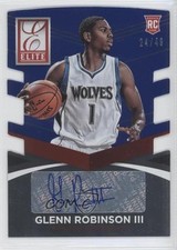 2014-15 Panini Donruss Blue Die-Cut 24/49 Glenn Robinson III #32 Auto 1a2