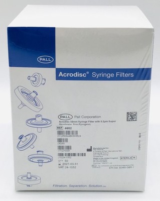 Pall 4652 Acrodisc 32mm Syringe Filter - Box of 50