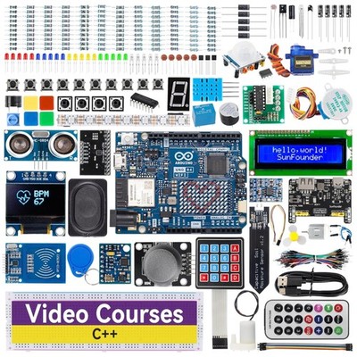 Arduino Uno R4 WiFi Starter Kit with Tutorials