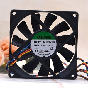 1 pcs   EF80151S1-Q000-S99 12V 2.36W 8 cm motherboard pwm speed fan. *mp