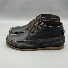 Sperry Top-Sider Boat Chukka Boots Mens 9.5 Brown Leather Moc Toe Casual