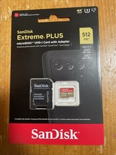 New sealed SanDisk - Extreme PLUS 512GB microSDXC UHS-I Memory Card New