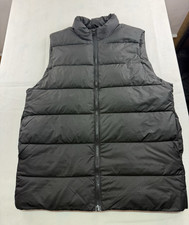 ASOS DESIGN Herren Steppweste Grau Gr. M Lang...