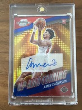 Panini Contenders Optic Up and Coming Auto Amen Thompson Blue Prizm /75 Rookie